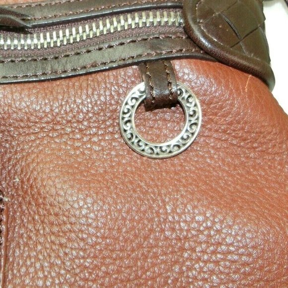 Brighton Purse Brown Pebble Leather Crossbody Bag - Picture 5 of 8